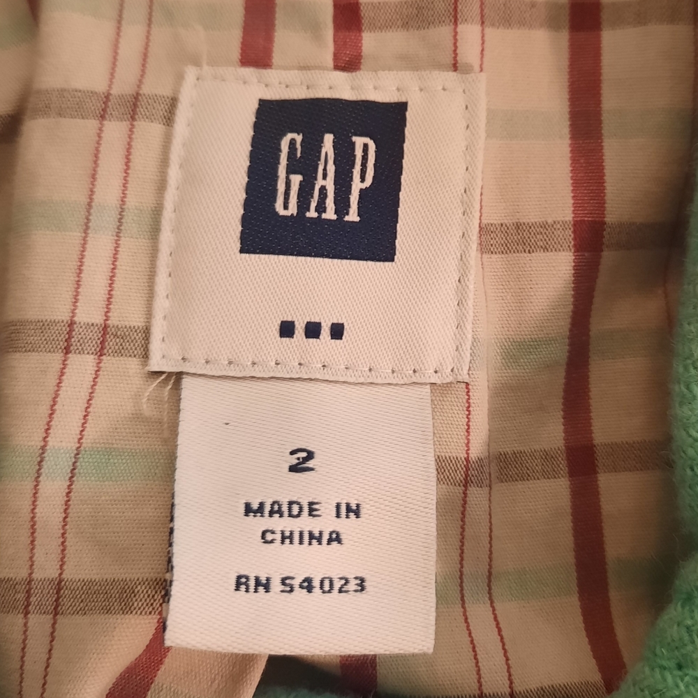 GAP vintage wool fitted mint jacket coat sz 2 *R - Picture 5 of 6